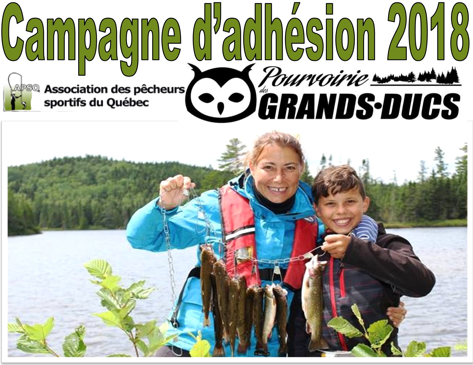 Campagne d'adhésion 2018 - Pourvoirie des Grands-Ducs