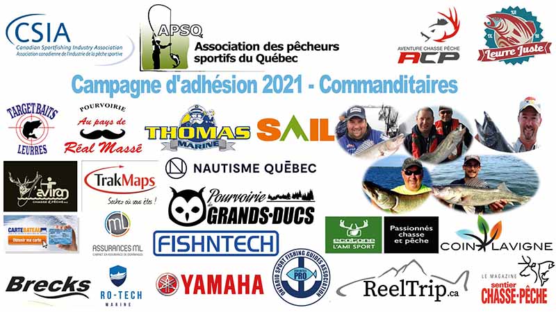 Infolettre de l'Association des Pêcheurs Sportifs du Québec  - avril 2021